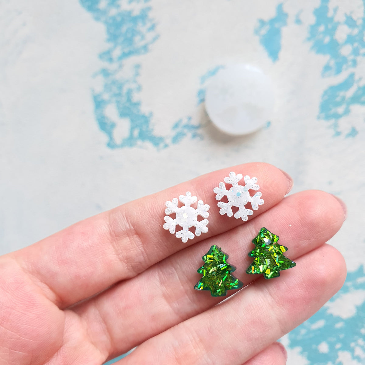 Mini Christmas Light Bulb Earring Silicone Mold (B15)
