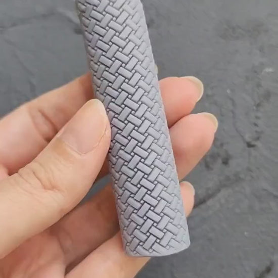 Polymer clay texture roller clay stamp 3D printed embossing