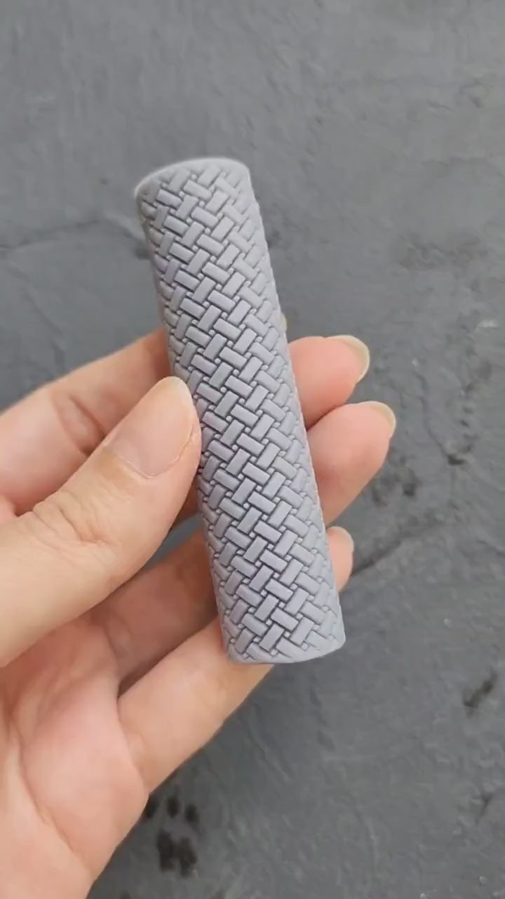 Polymer clay texture roller clay stamp 3D printed embossing