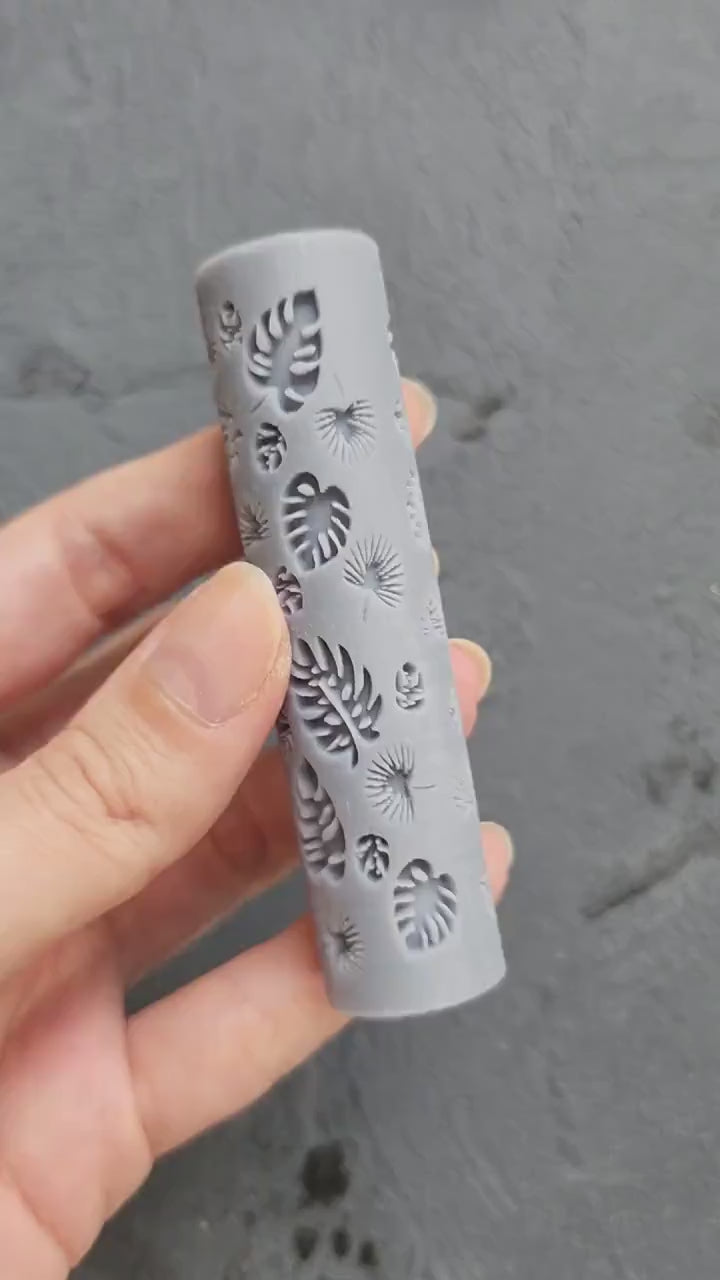 Polymer clay texture roller clay stamp 3D printed embossing