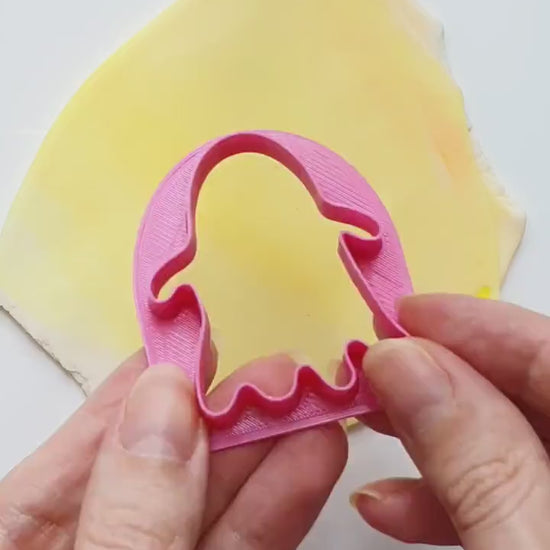 Ghost Polymer clay cutter 3D print cutters Jewelry Earrings shape plastic cutter