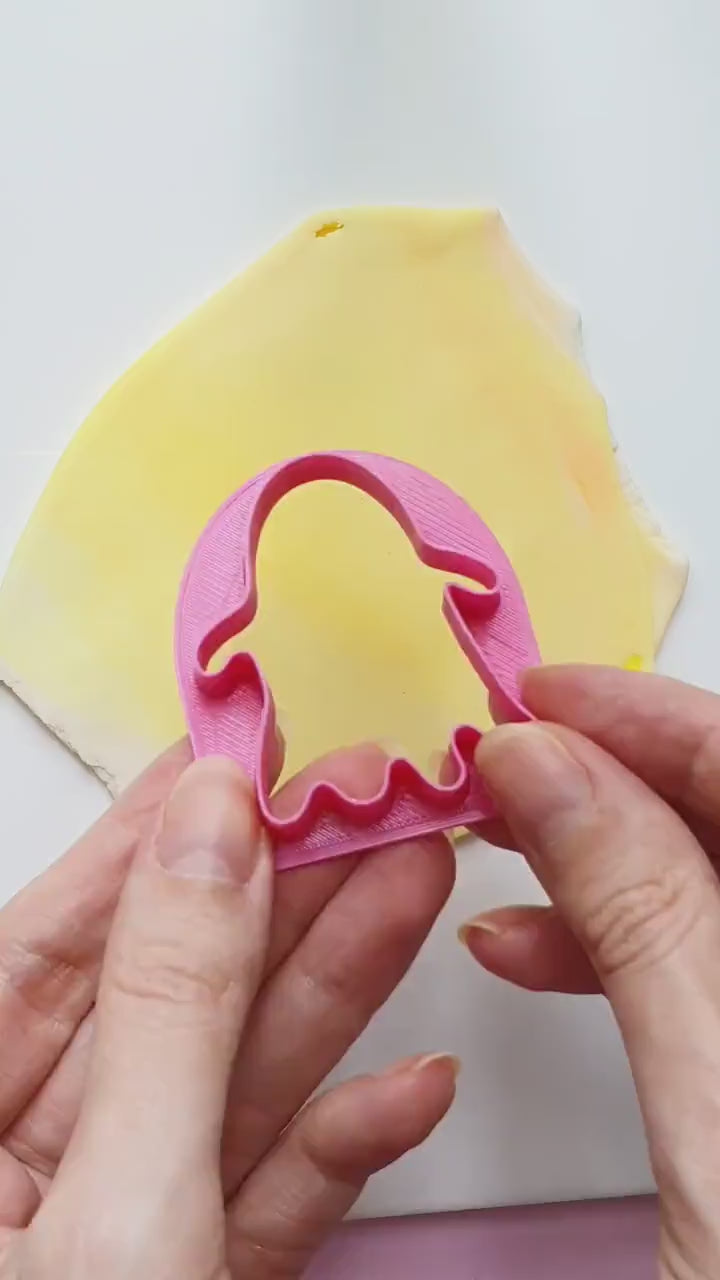 Ghost Polymer clay cutter 3D print cutters Jewelry Earrings shape plastic cutter