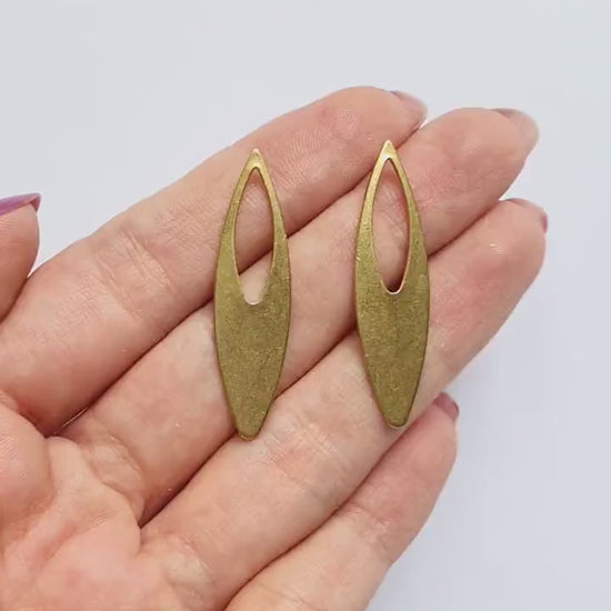6 pcs Earrings components Earrings findings DIY jewelry Raw brass connectors Geometry shape charms