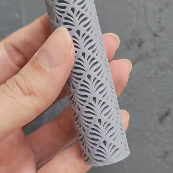 Polymer clay texture roller clay stamp 3D printed embossing