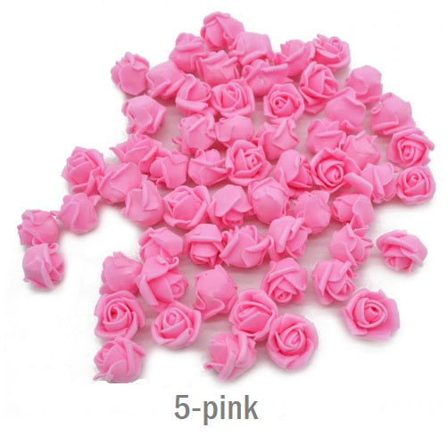 Foam roses flowers 2 cm 100 pcs - Luxy Kraft