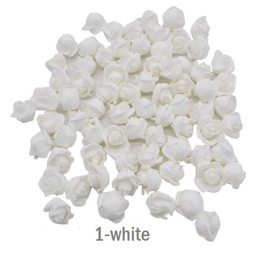 Foam roses flowers 2 cm 100 pcs - Luxy Kraft