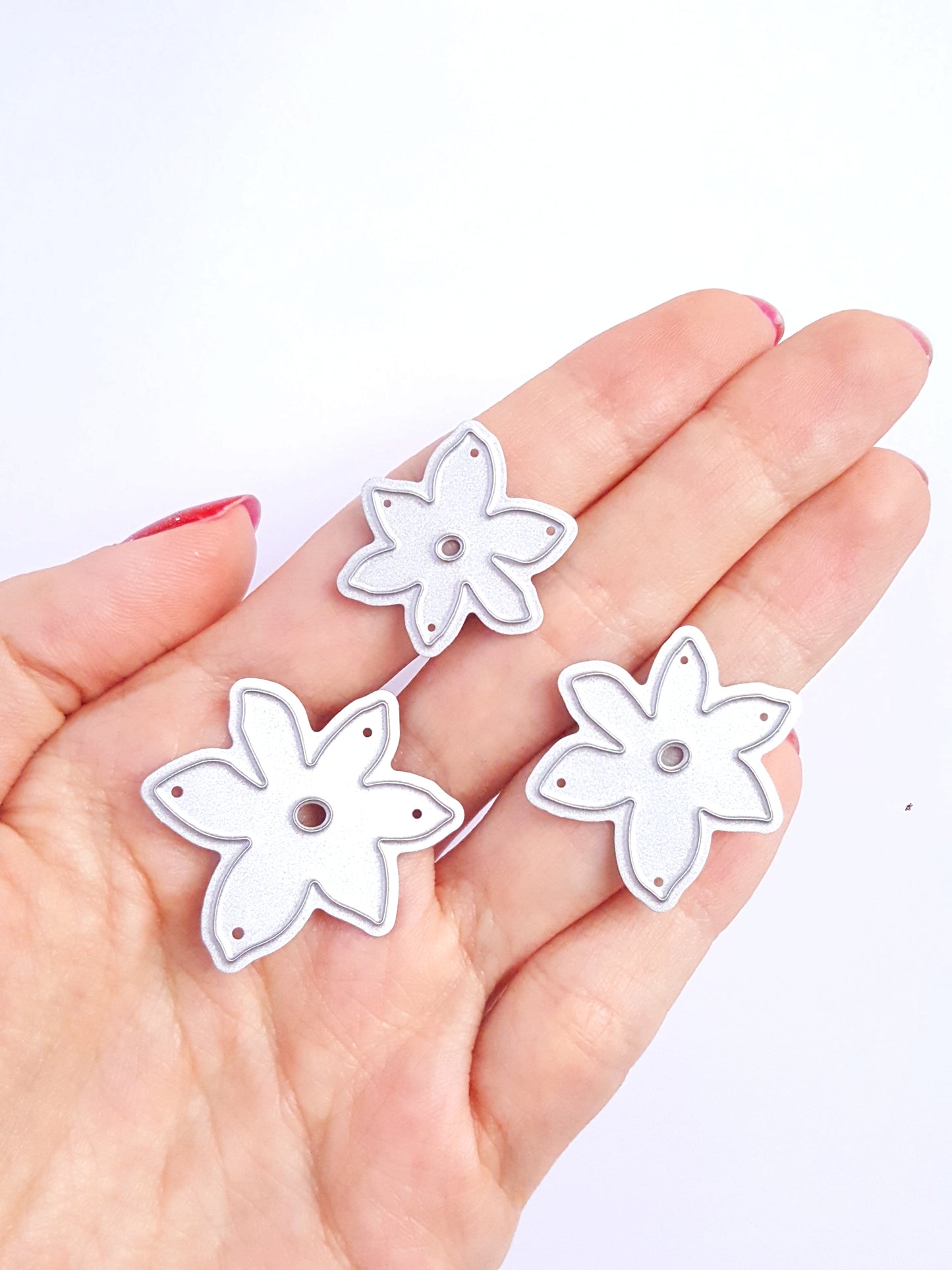 Flower leaf cutting dies 3 pcs set - Luxy Kraft