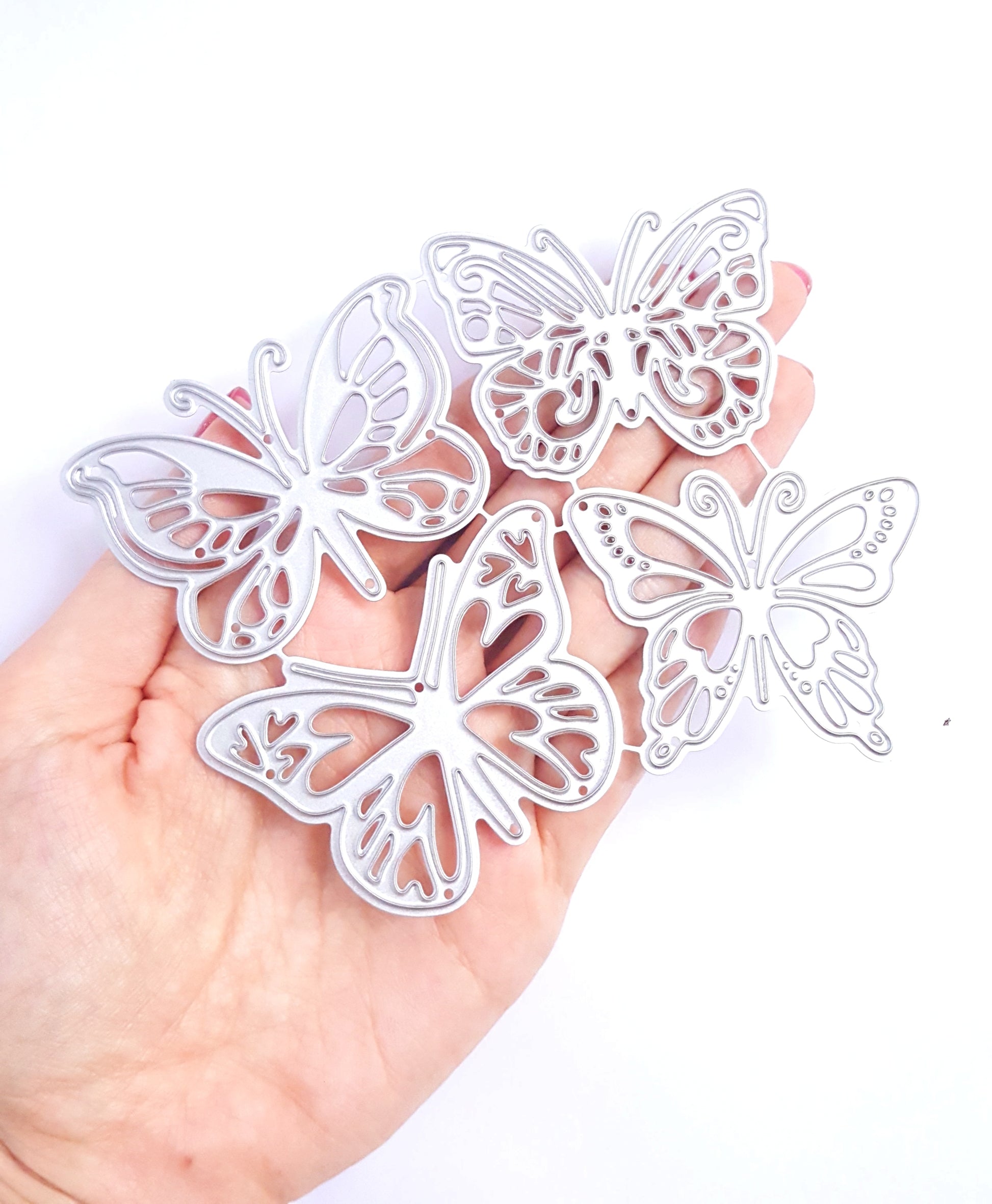 Butterfly cutting dies 4 pcs 11.6x10.2 cm - Luxy Kraft