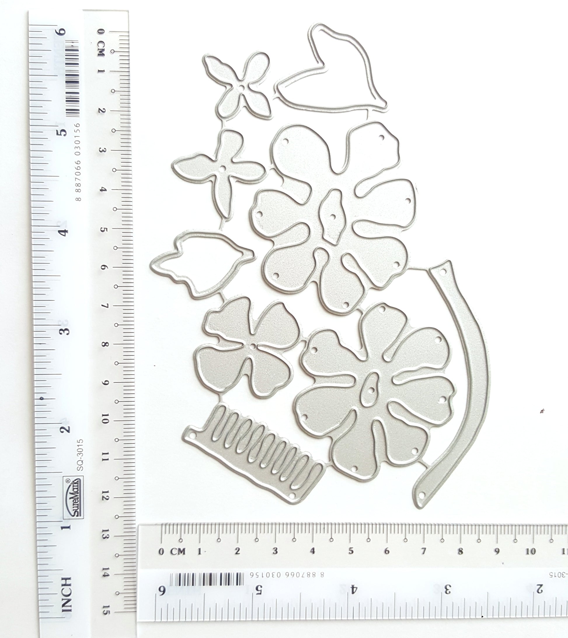 PEONY FLOWER CUTTING DIES 9 PCS SET - Luxy Kraft