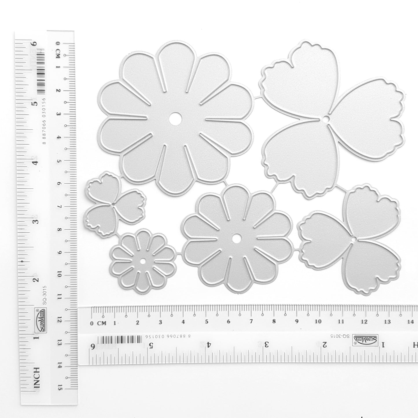 PEONY DAISY FLOWERS CUTTING DIES SET 6 PCS - Luxy Kraft