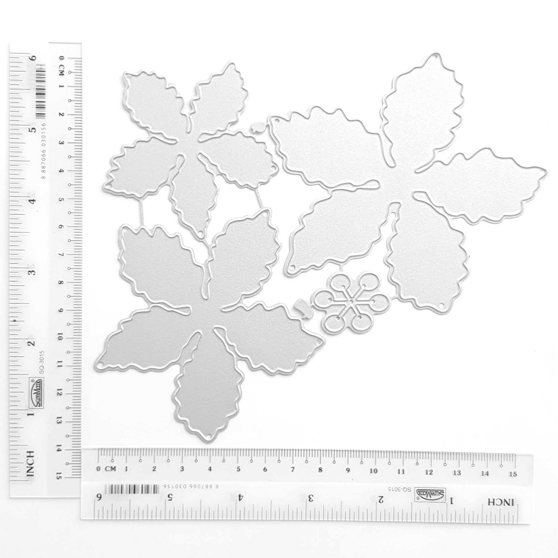 POINSETTIA FLOWER CUTTING DIES 4 PCS SET - Luxy Kraft