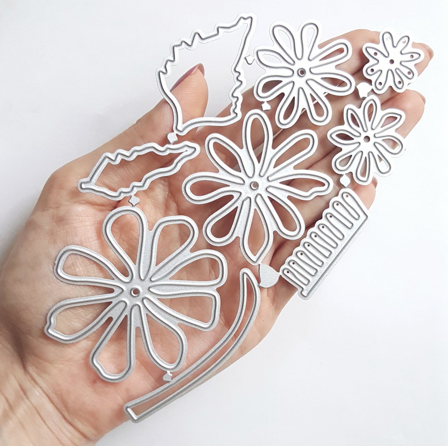 FLOWER LEAF CUTTING DIES 9 PCS SET - Luxy Kraft