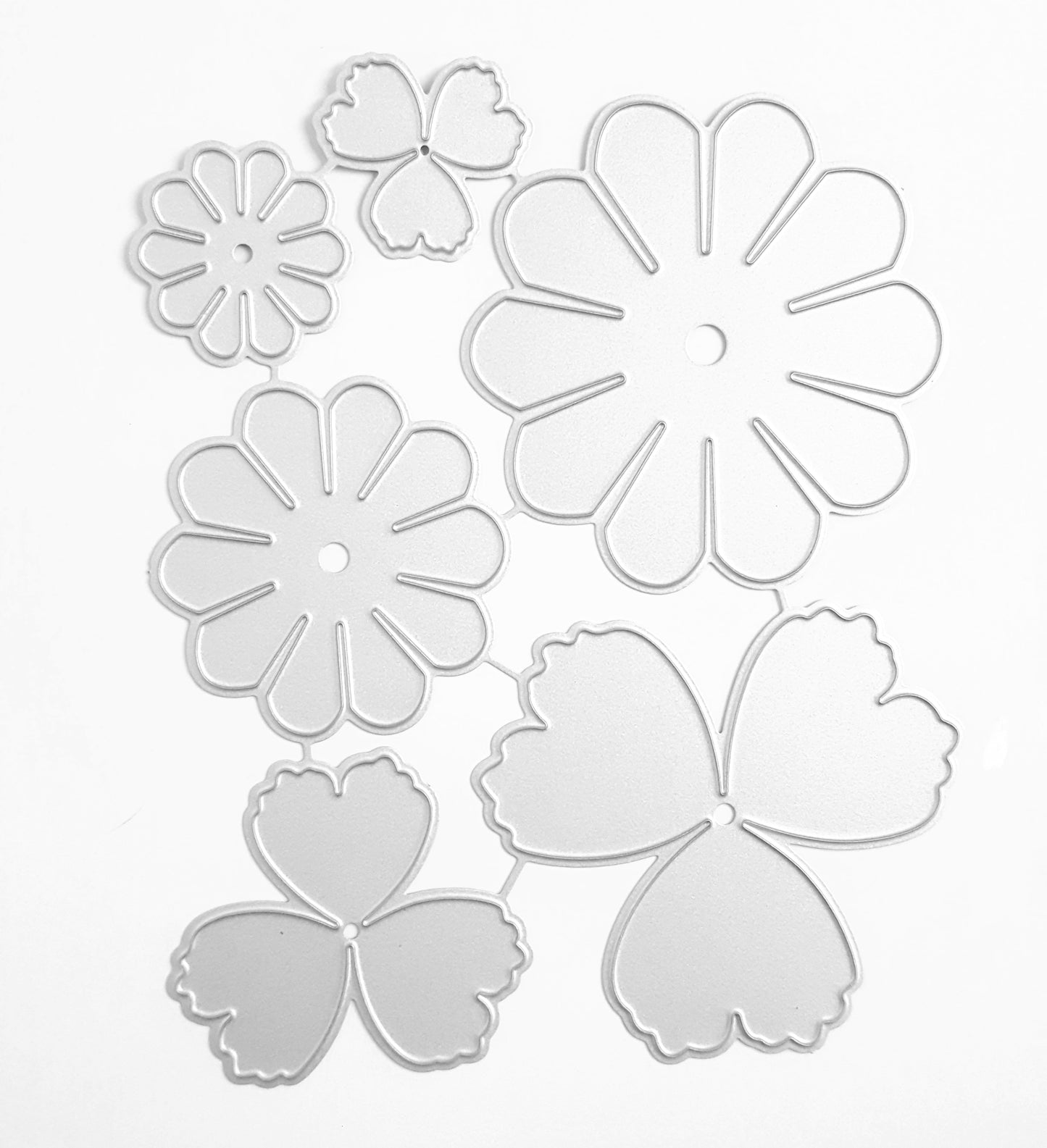 PEONY DAISY FLOWERS CUTTING DIES SET 6 PCS - Luxy Kraft