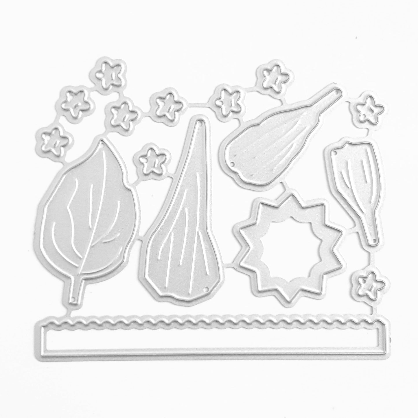 Flower metal cutting dies 16 pcs set - Luxy Kraft