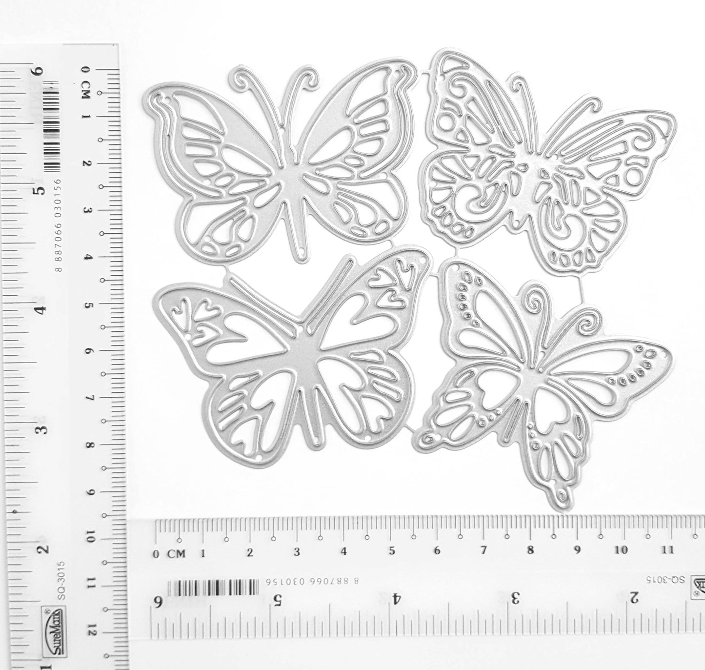 Butterfly cutting dies 4 pcs 11.6x10.2 cm - Luxy Kraft