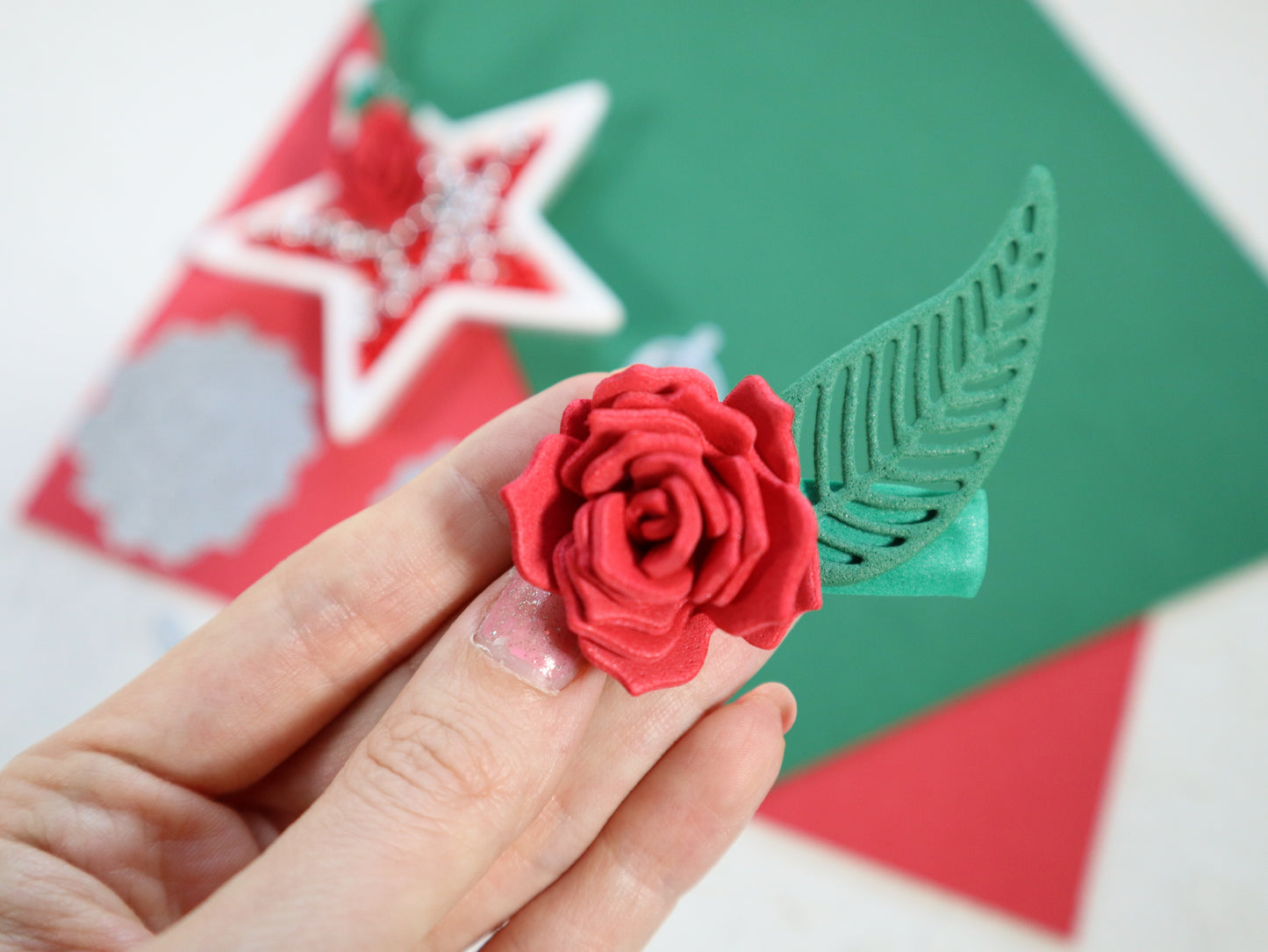 ROSE SUCCULENT FLOWER CUTTING DIES 2 PCS SET - Luxy Kraft