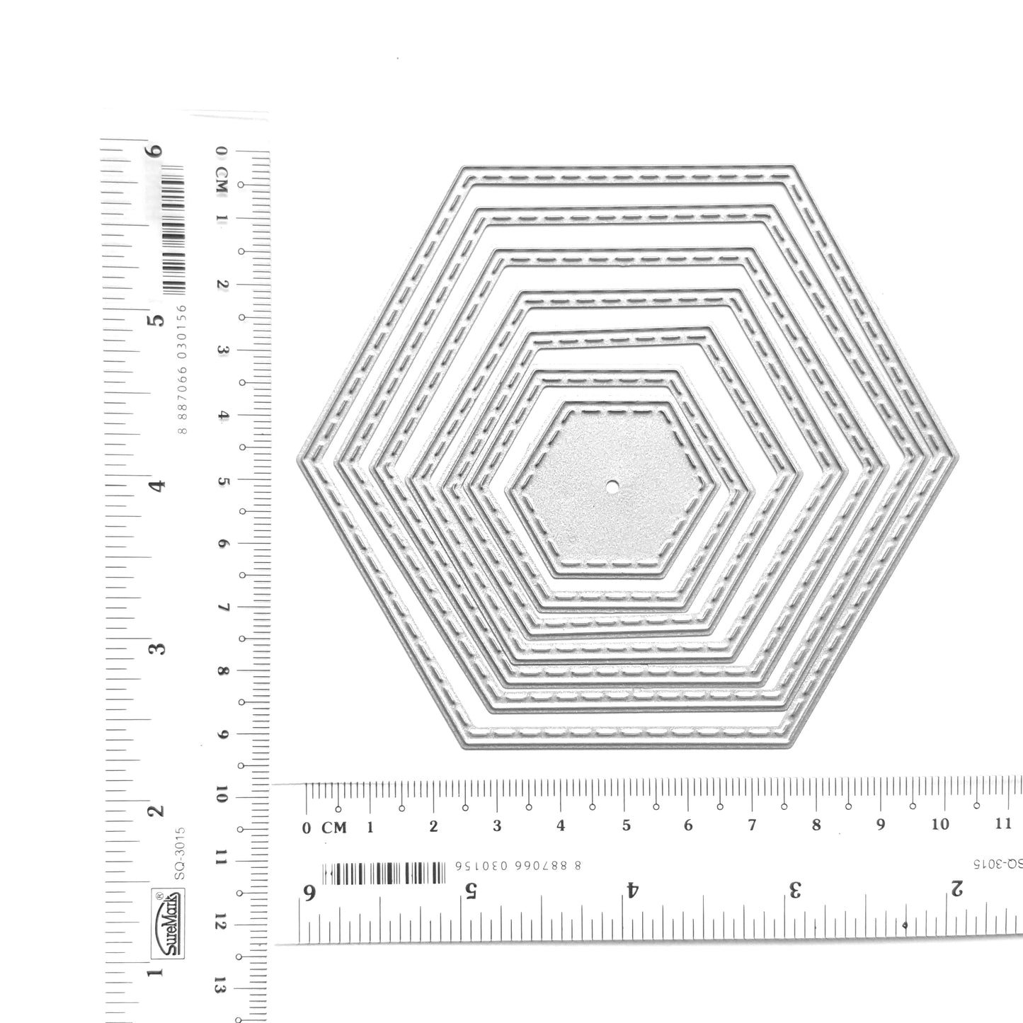 HEXAGON FRAME CUTTING DIES 7 PCS SET - Luxy Kraft