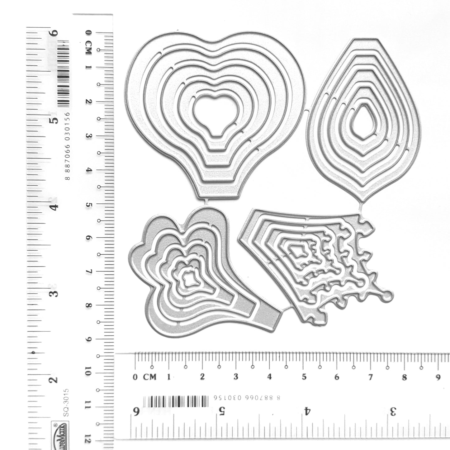 FLOWERS CUTTING DIES 4 DESIGNS SET - Luxy Kraft