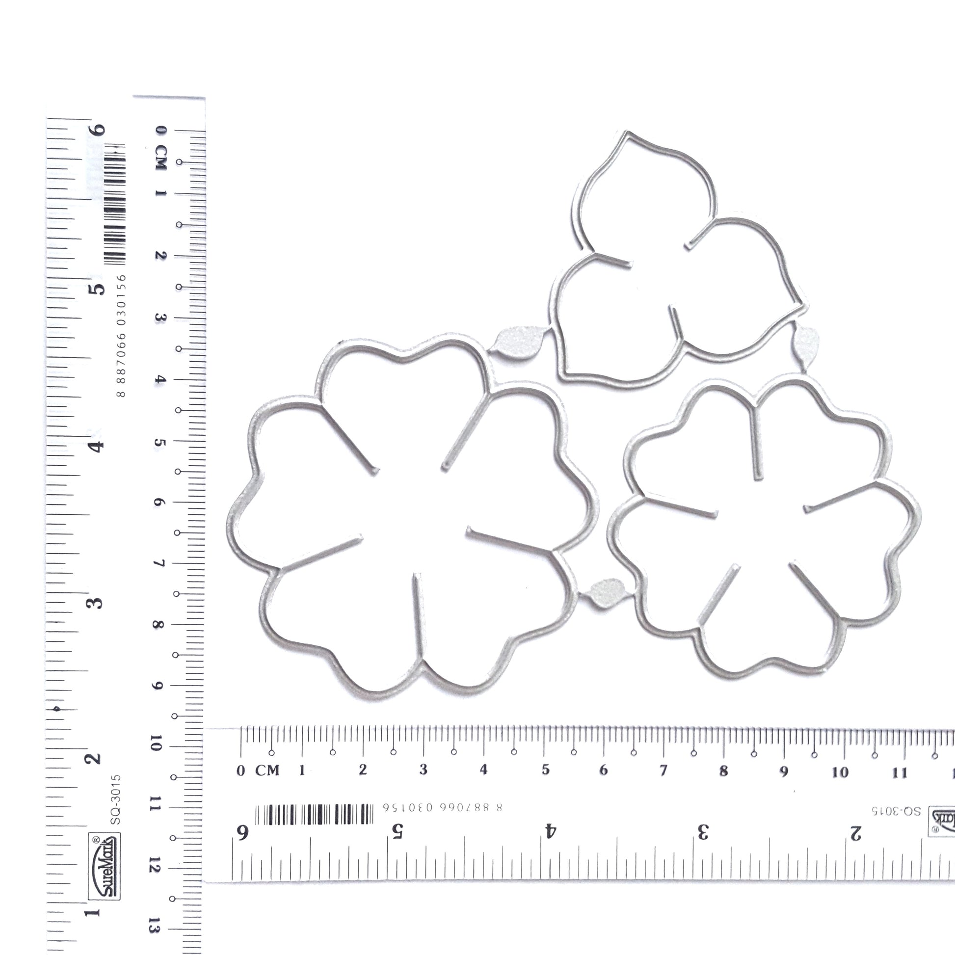 FLOWERS CUTTING DIES 3 PCS SET - Luxy Kraft