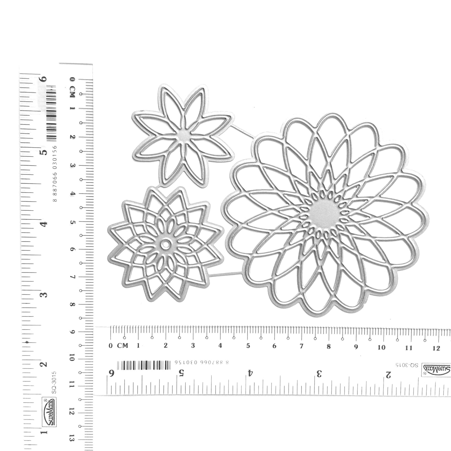 3D FLOWERS CUTTING DIES 3 PCS SET - Luxy Kraft