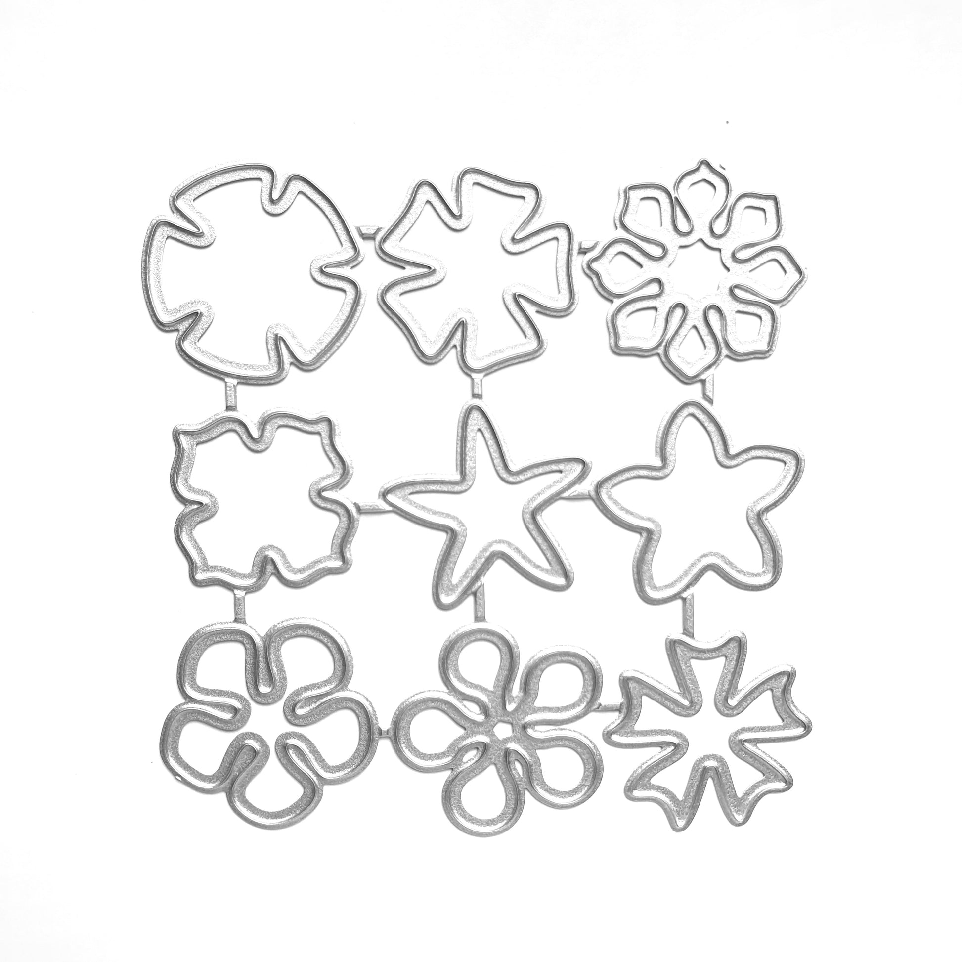 Flowers Metal Cutting Dies 9 pcs set - Luxy Kraft