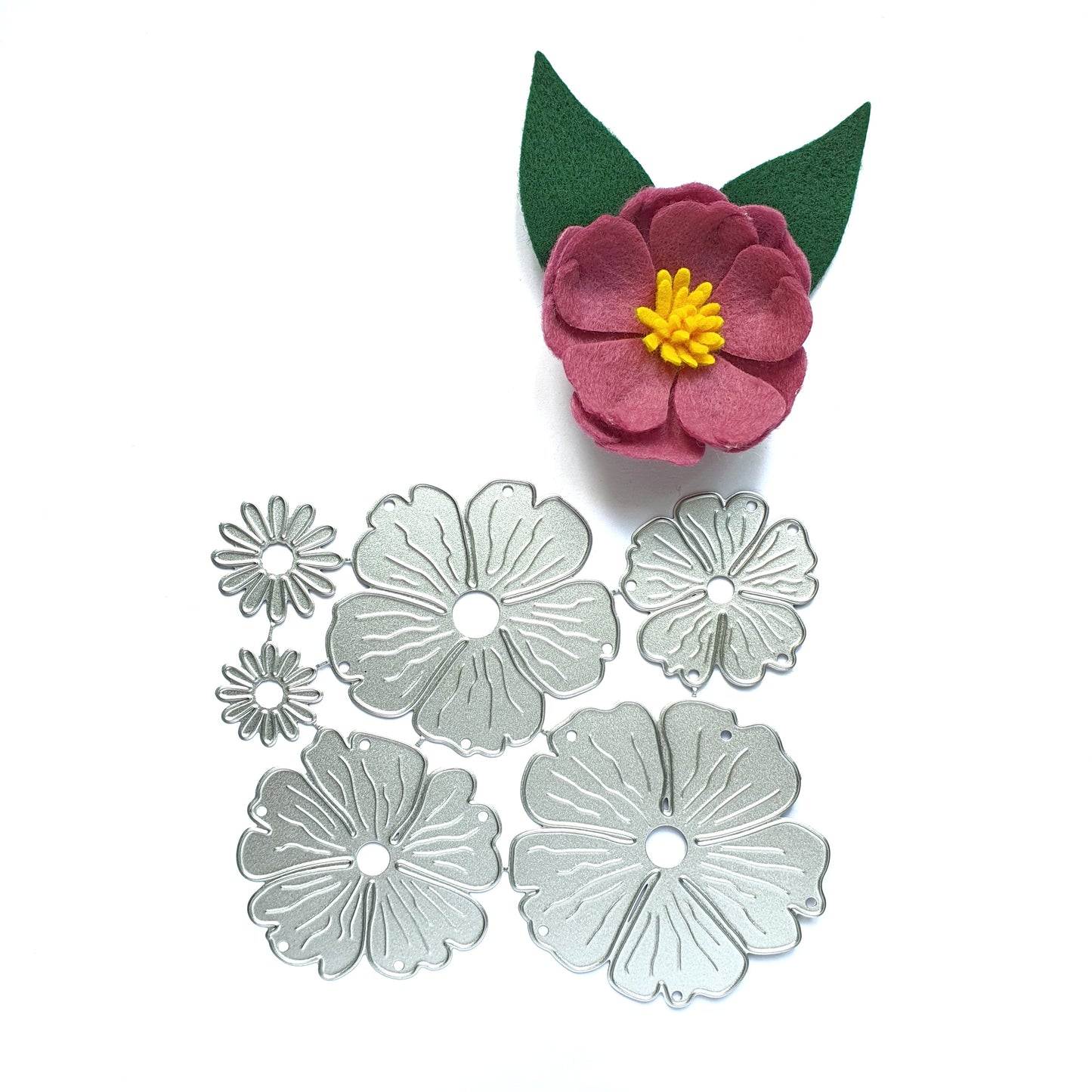 FLOWER STAMENS CUTTING DIES 6 pcs set - Luxy Kraft