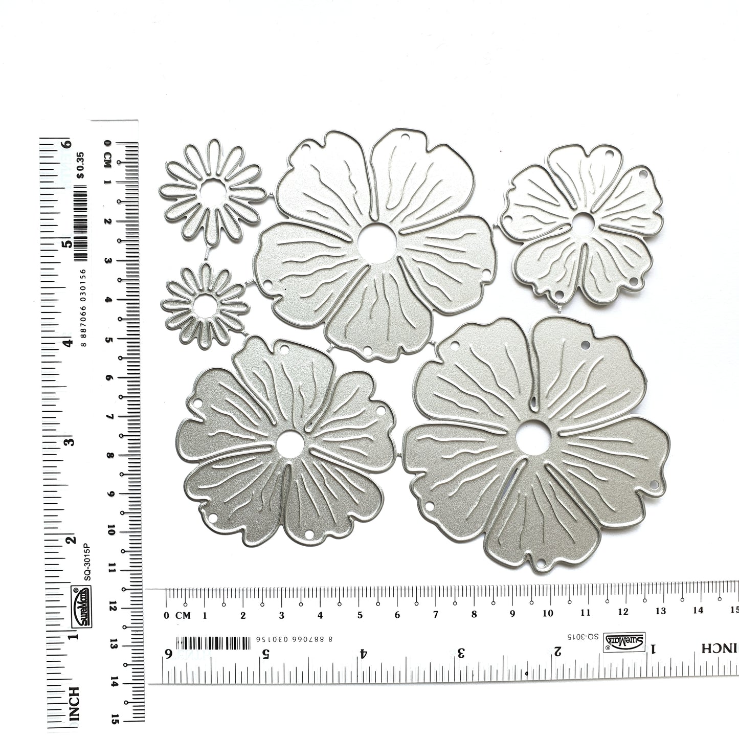 FLOWER STAMENS CUTTING DIES 6 pcs set - Luxy Kraft