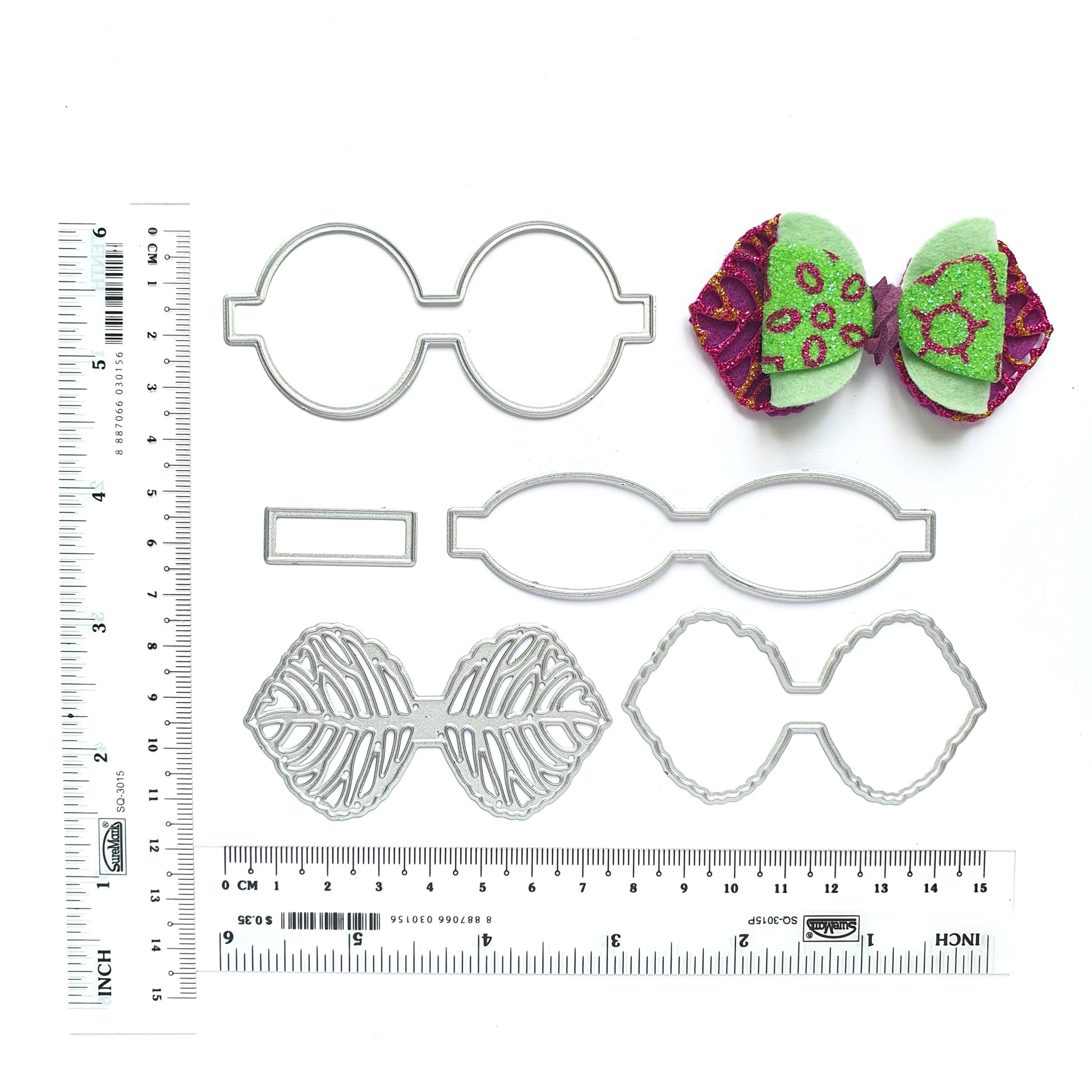 BOW 3D LEAVES CUTTING DIES - Luxy Kraft