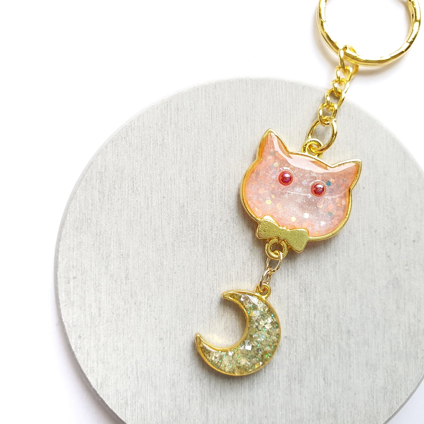 Moon Charms Pendants blanks for resin 10 pcs set - Luxy Kraft