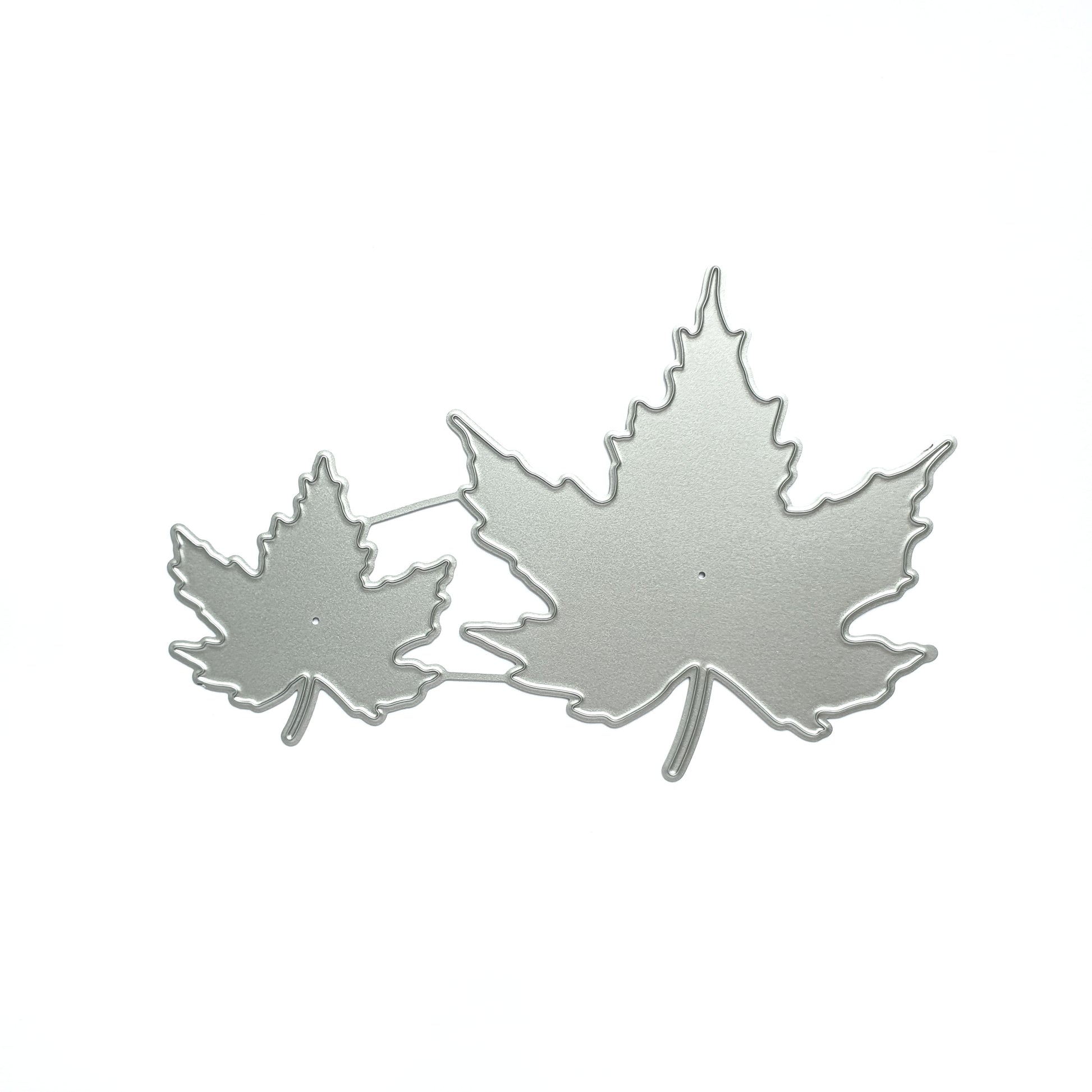 Maple leaves Metal Cutting Dies 2 pcs set - Luxy Kraft