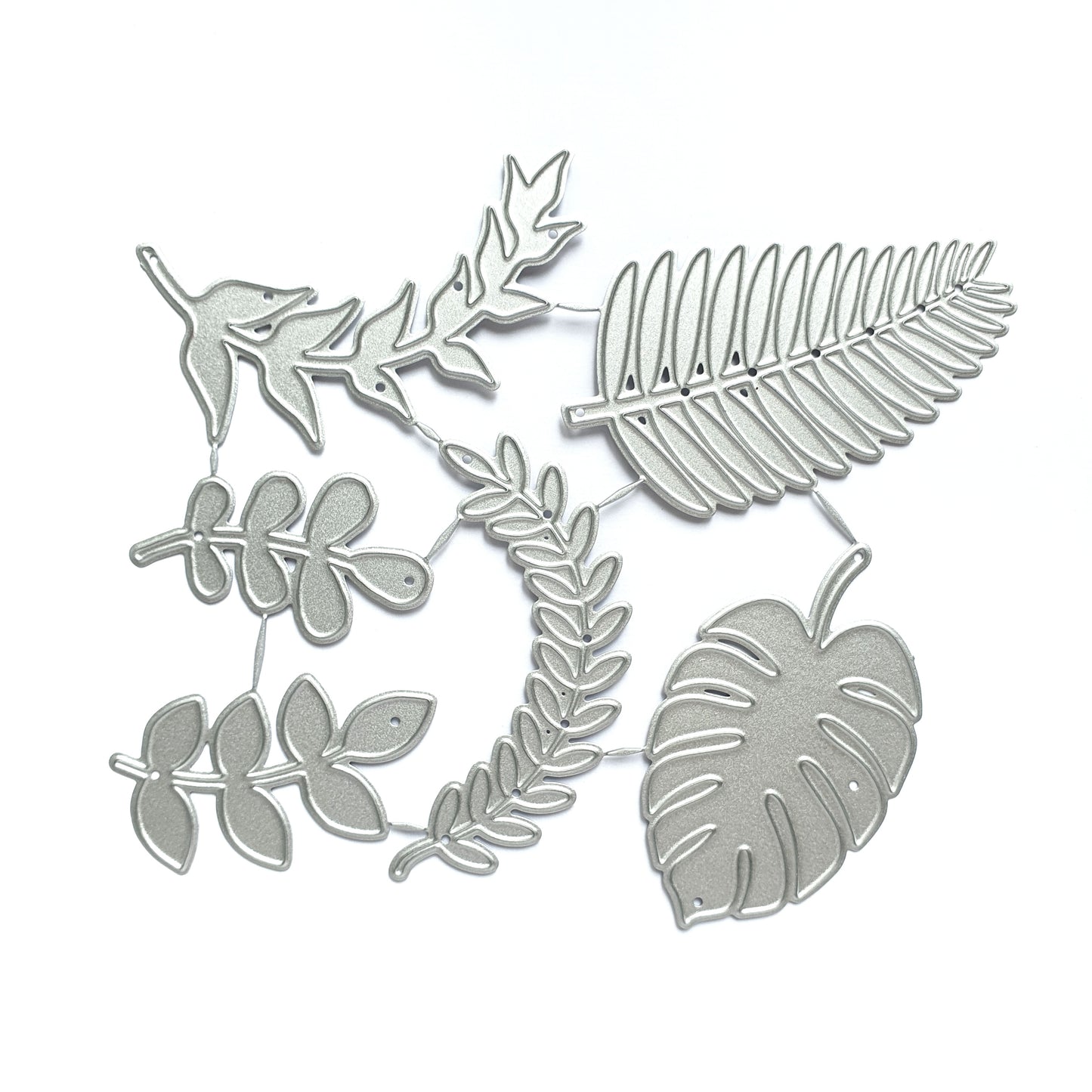 Monstera Leaves Metal Cutting Dies 6 pcs set - Luxy Kraft