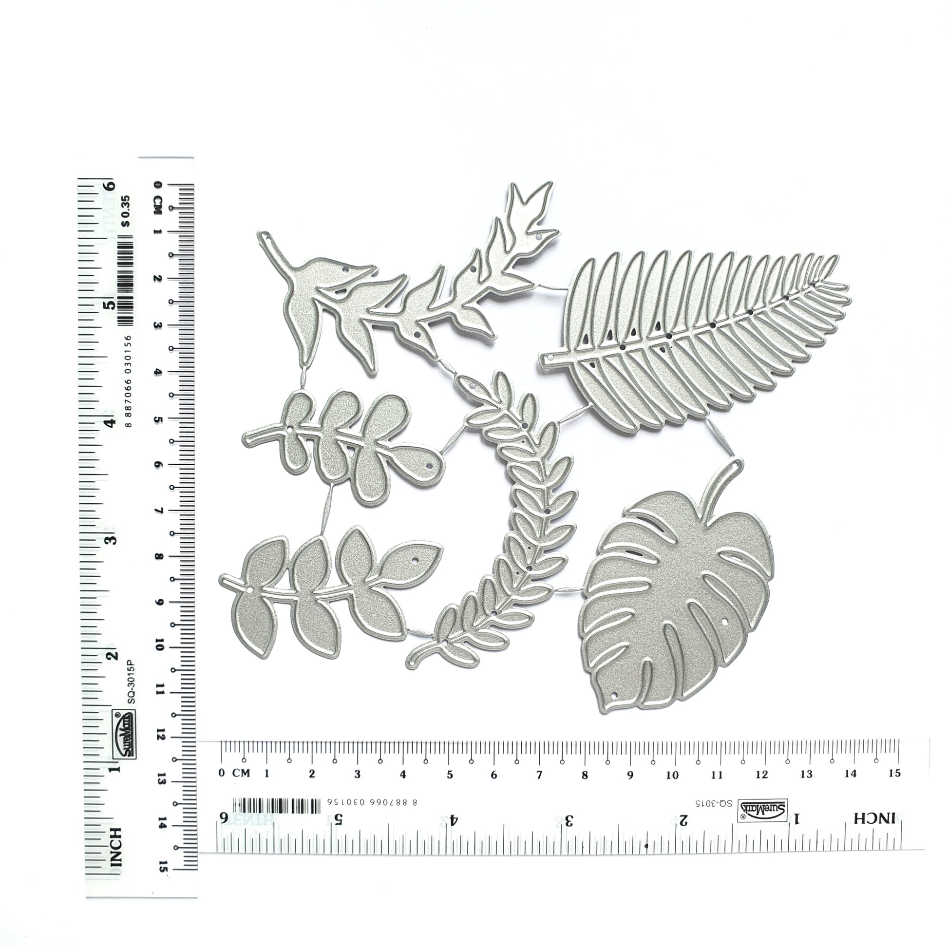 Monstera Leaves Metal Cutting Dies 6 pcs set - Luxy Kraft