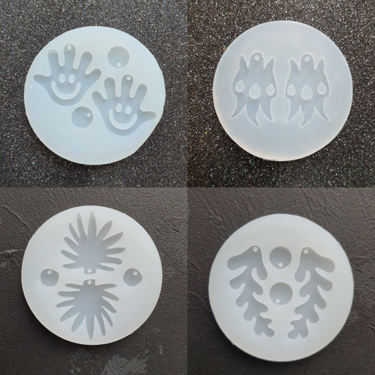 Earrings silicone mold for epoxy and resin craft - Luxy Kraft