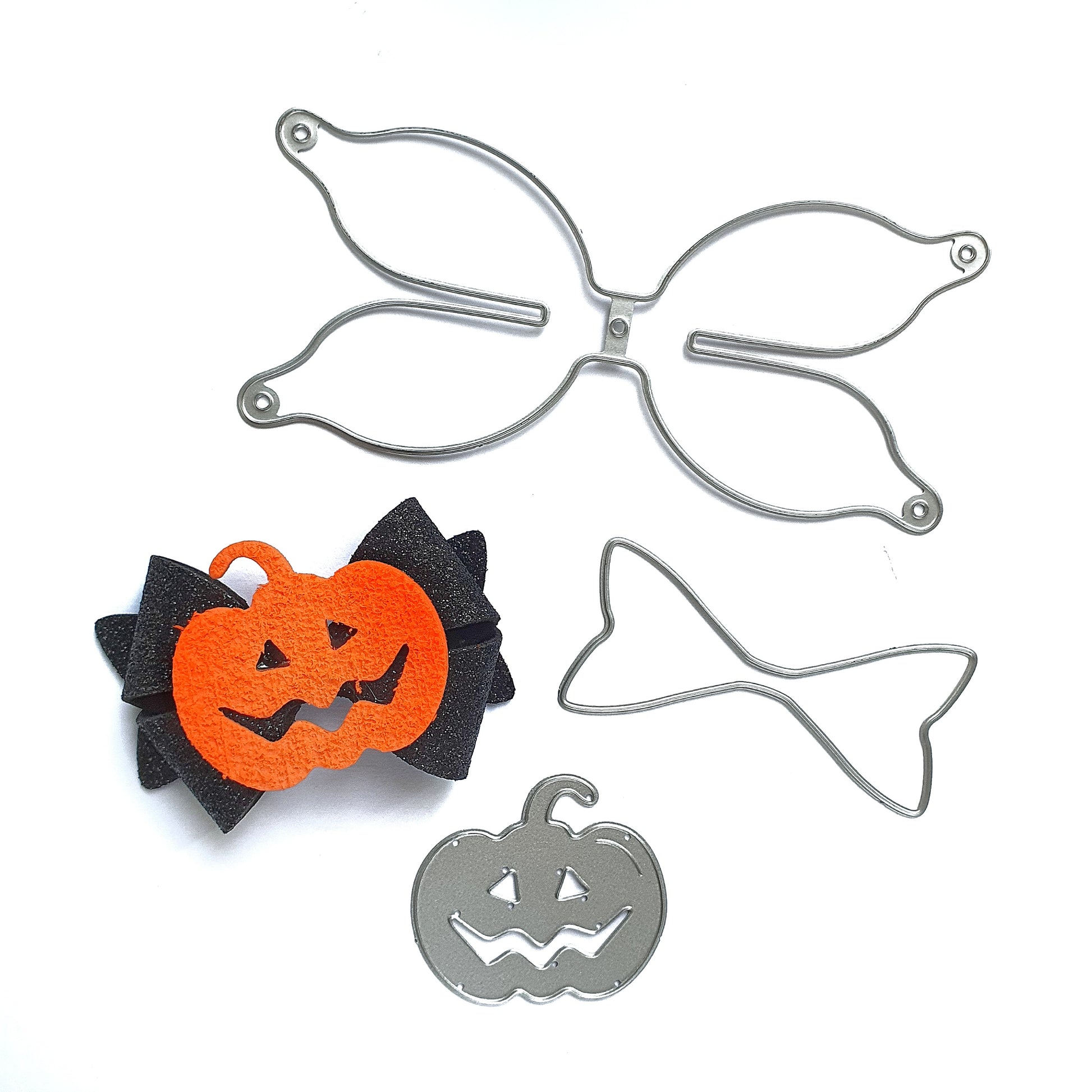 Halloween Pumpkin Bow cutting dies D-473 - Luxy Kraft