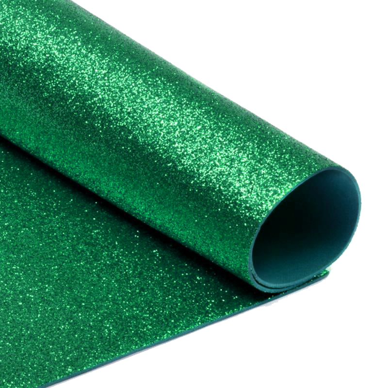 Pop! 2mm Glitter Foam Sheet 9x12 - Green - Kids Foam Sheets - Kids