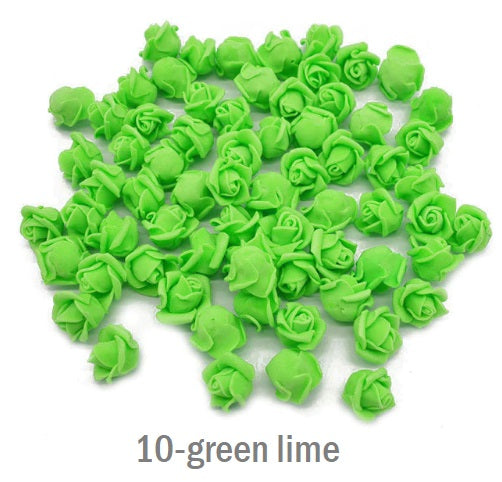 Foam roses flowers 2 cm 100 pcs - Luxy Kraft