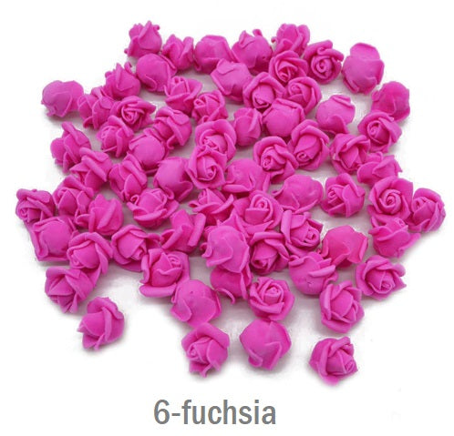 Foam roses flowers 2 cm 100 pcs - Luxy Kraft