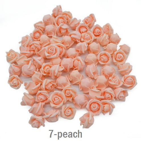 Foam roses flowers 2 cm 100 pcs - Luxy Kraft