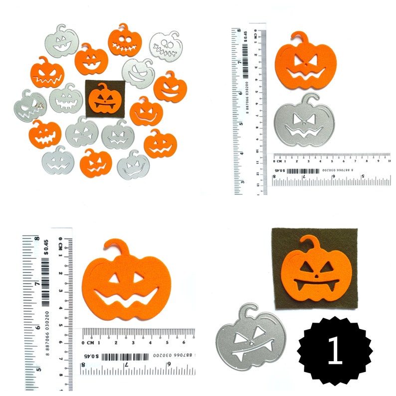 Halloween Pumpkin Bow cutting dies D-473 - Luxy Kraft