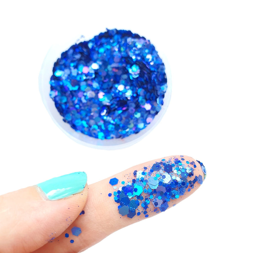 Blue Diamond Holographic Rainbow Glitter – SFXC