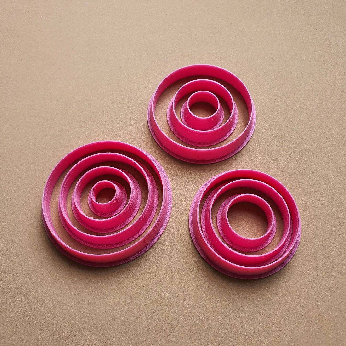 Polymer clay 3D cutters set "Circle Geometry shapes" - Luxy Kraft