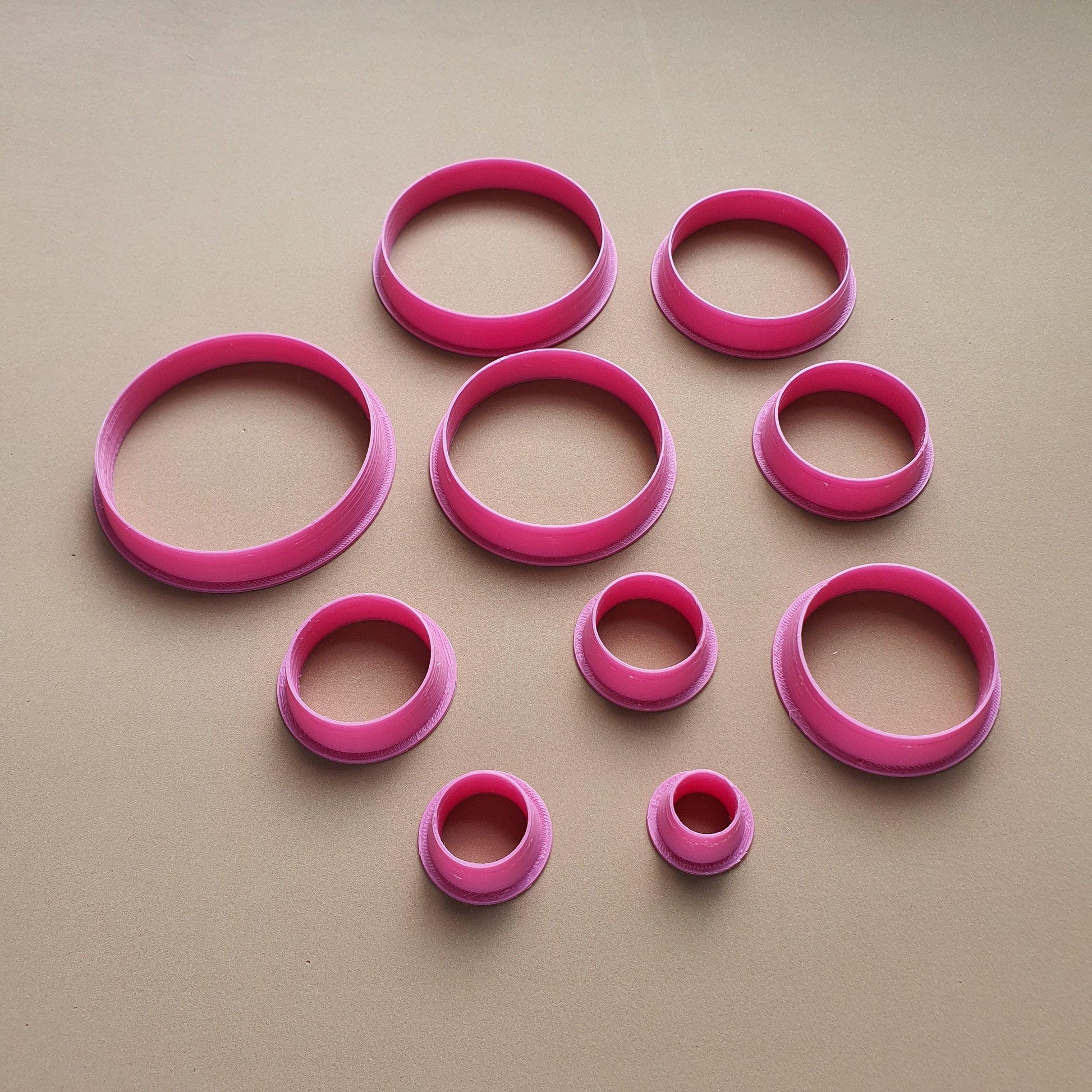 Polymer clay 3D cutters set "Circle Geometry shapes" - Luxy Kraft