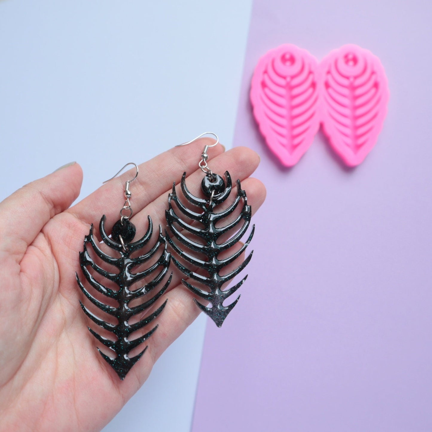 Silicone earrings mold for resin and epoxy mould for jewelry - Luxy Kraft