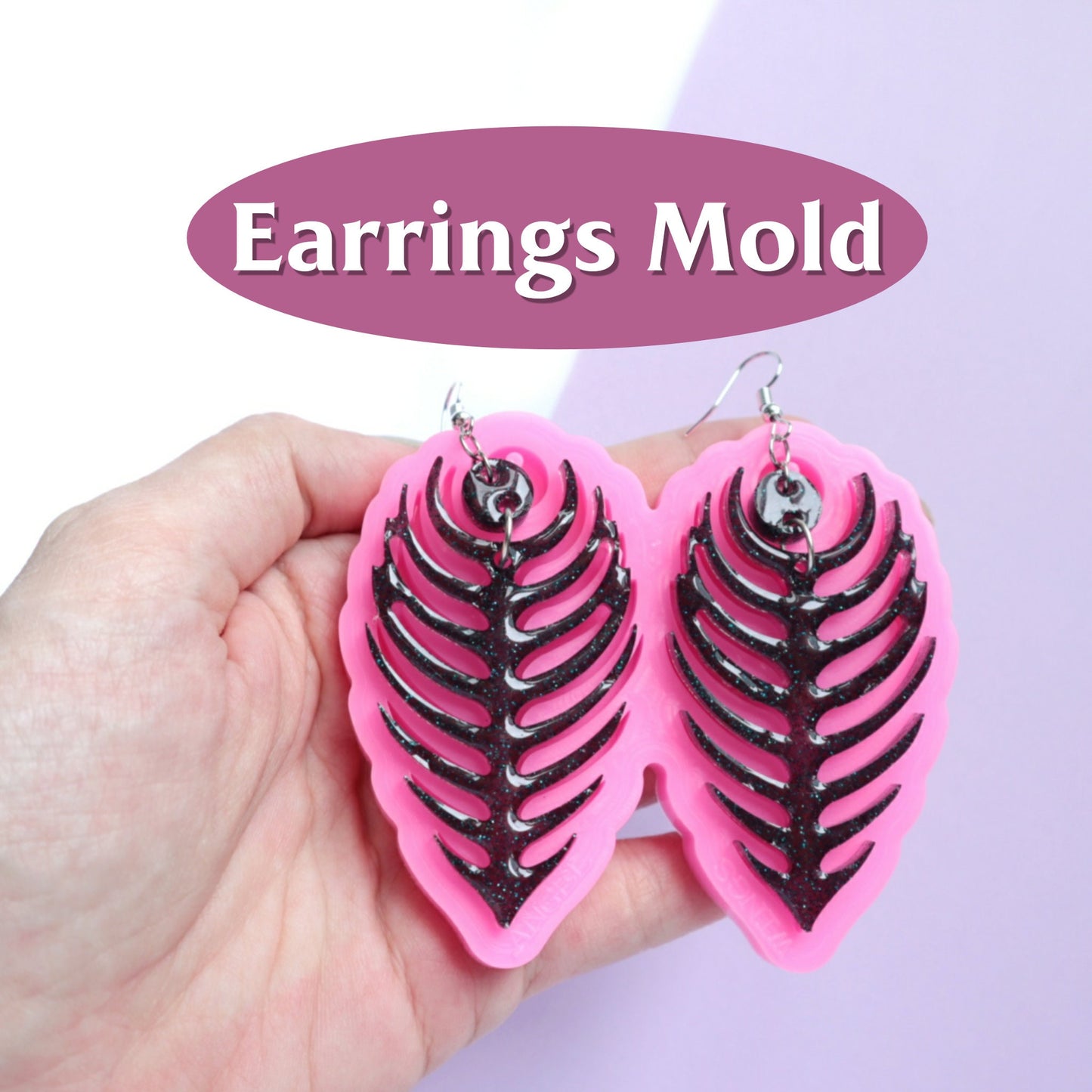 Silicone earrings mold for resin and epoxy mould for jewelry - Luxy Kraft