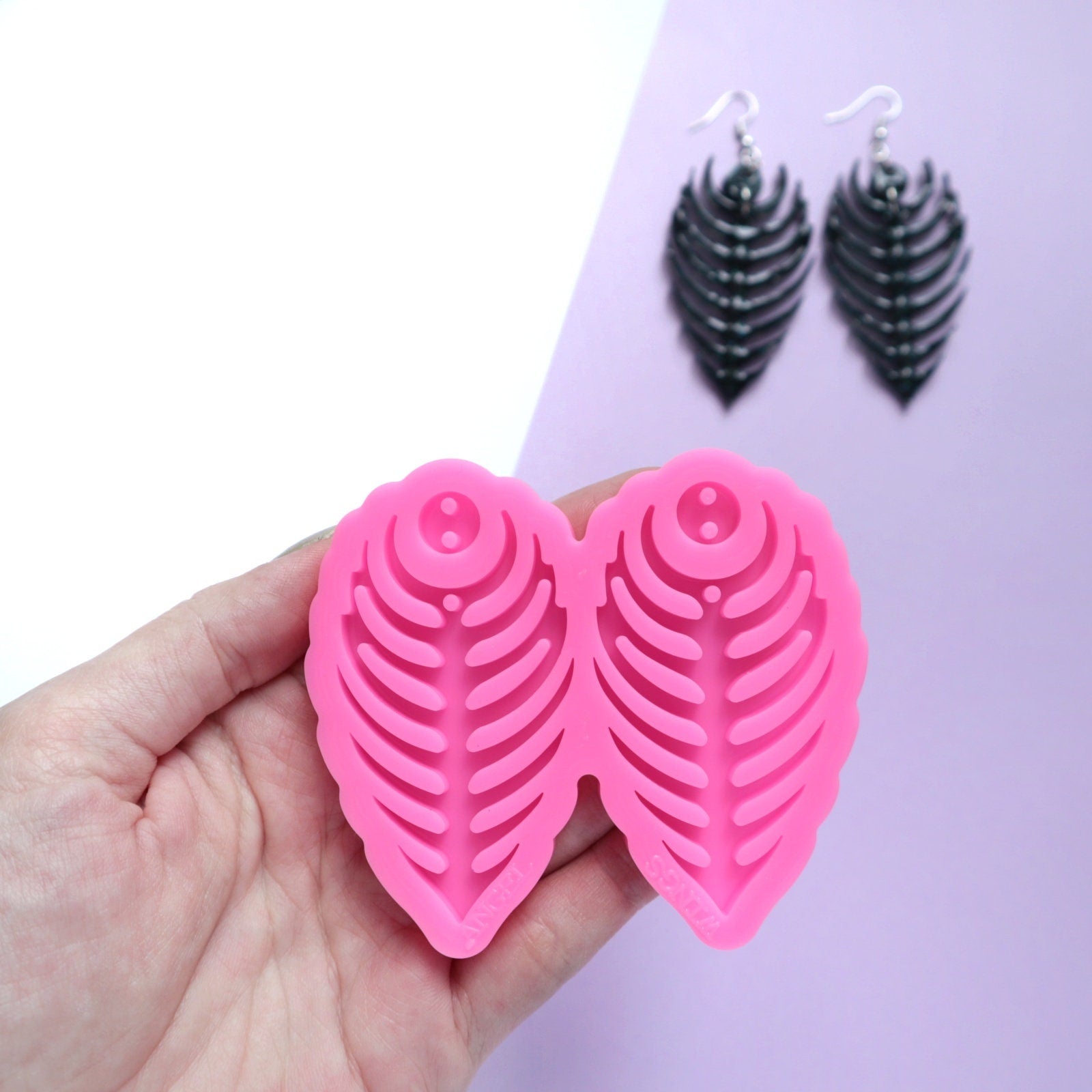 Silicone earrings mold for resin and epoxy mould for jewelry - Luxy Kraft