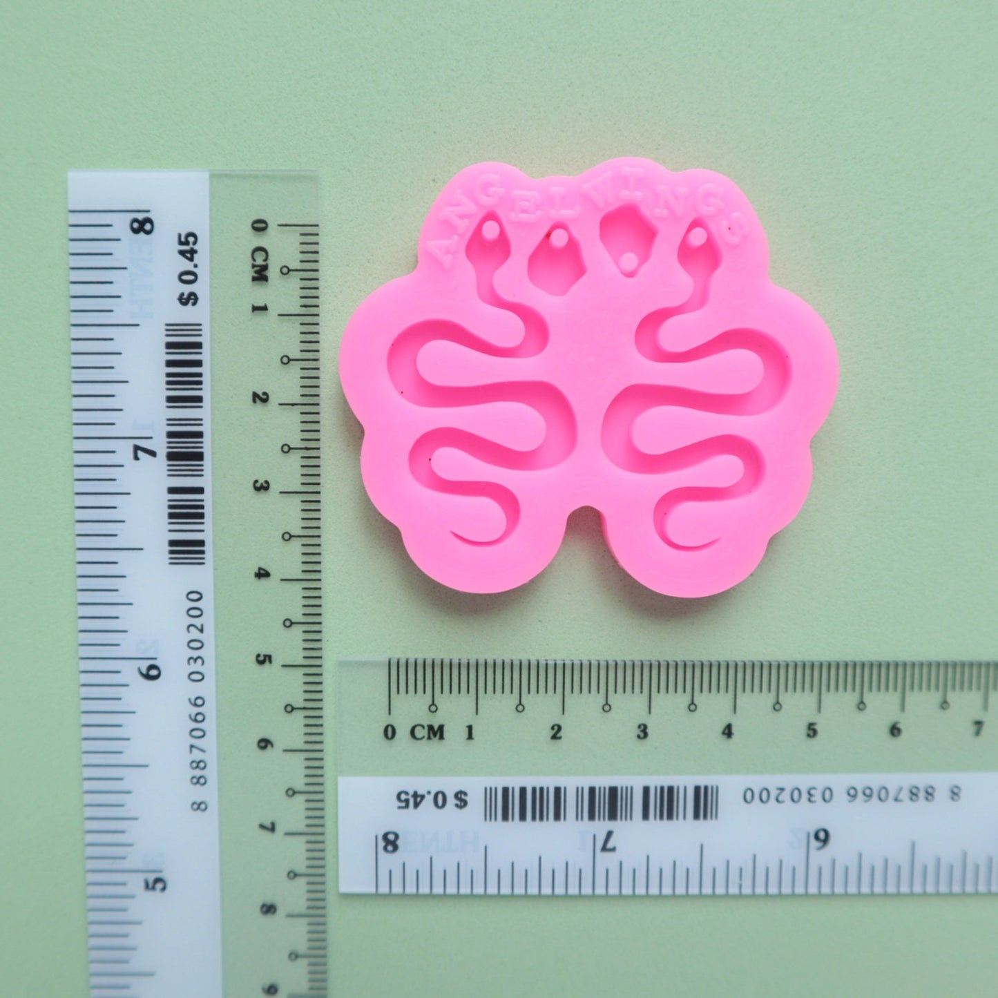 Earrings silicone mold for resin "Snake" silicone molds for epoxy S size - Luxy Kraft