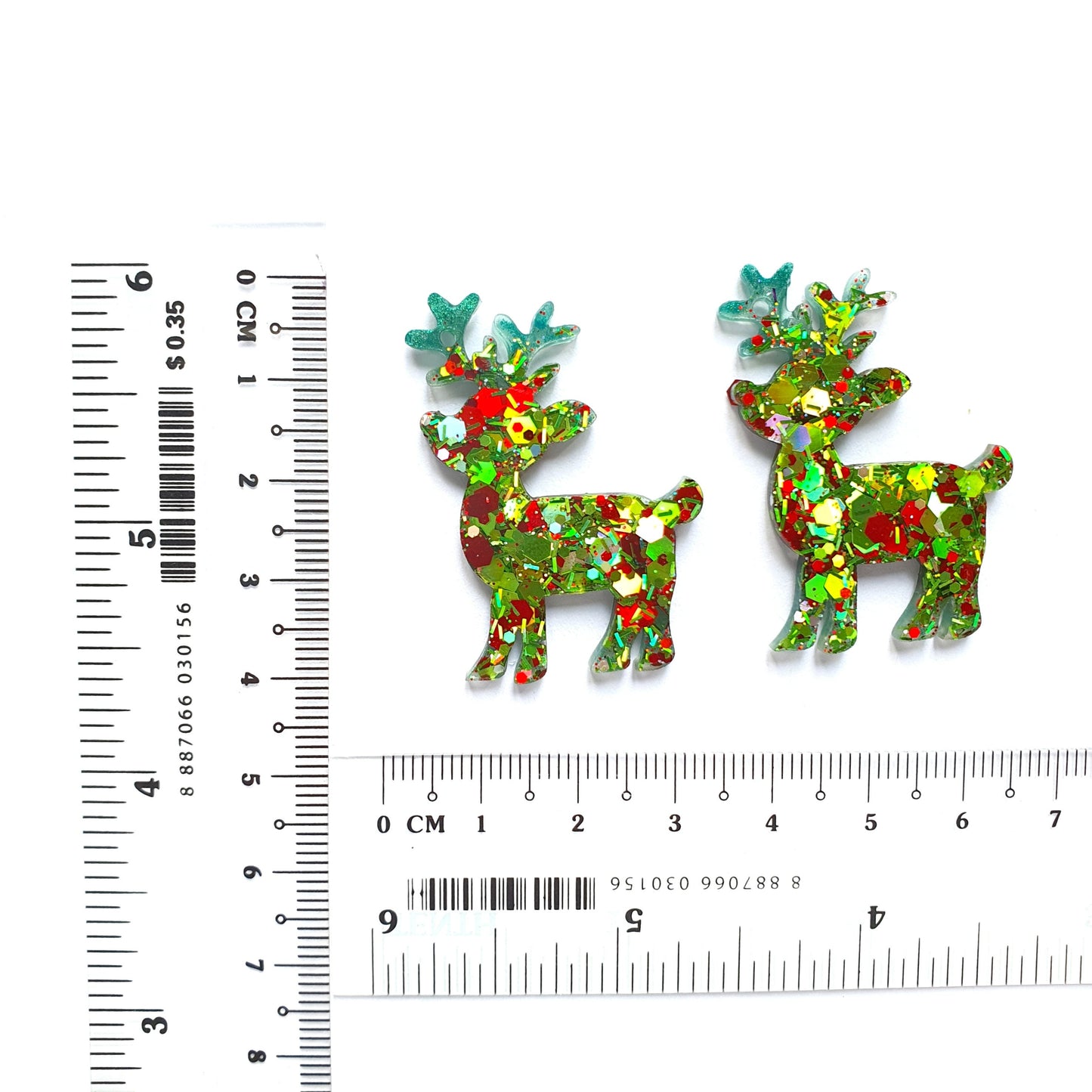 Silicone earrings mold "Christmas" for resin and epoxy mould for jewelry "Reindeer" - Luxy Kraft