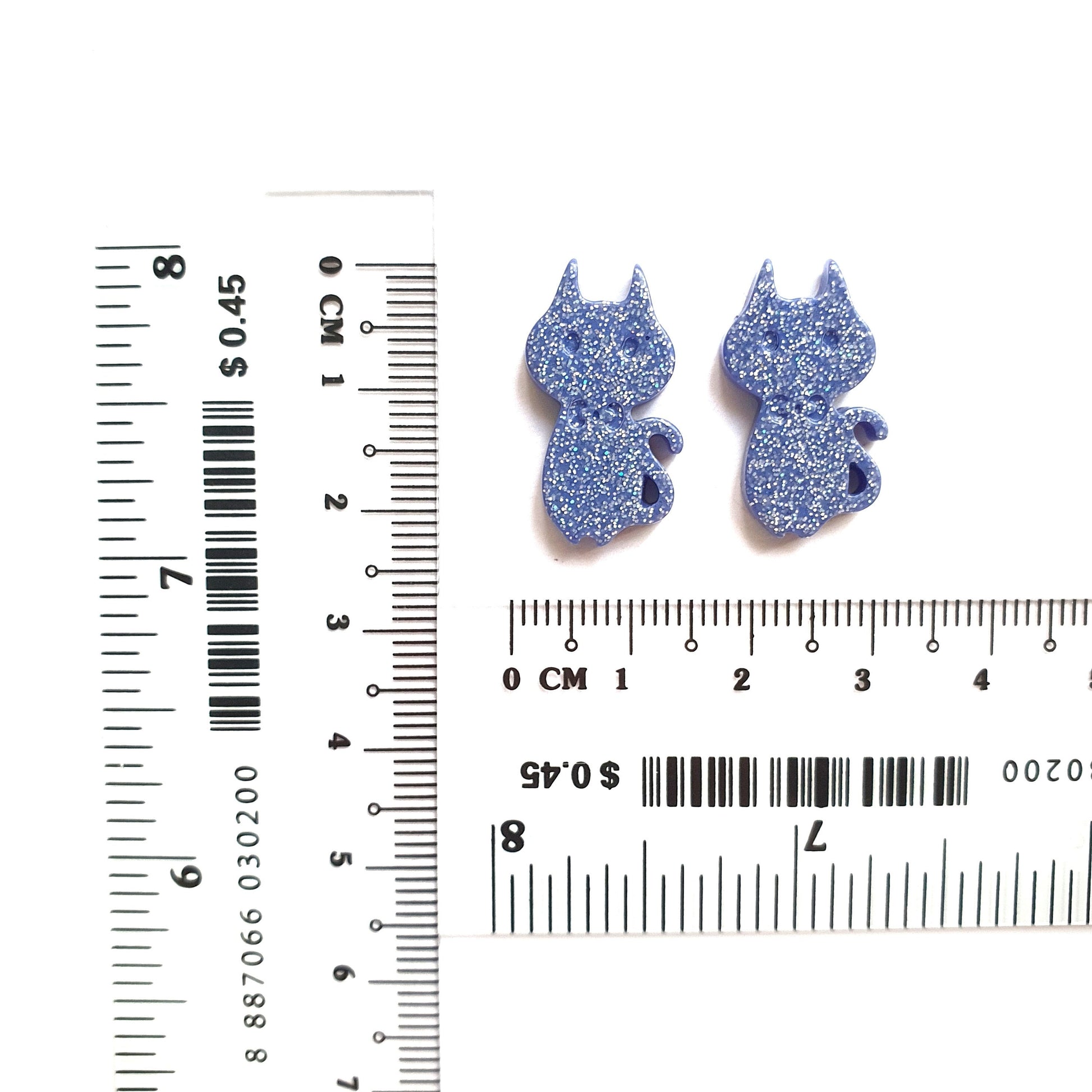 Silicone earrings mold mould for resin and epoxy "Cat"