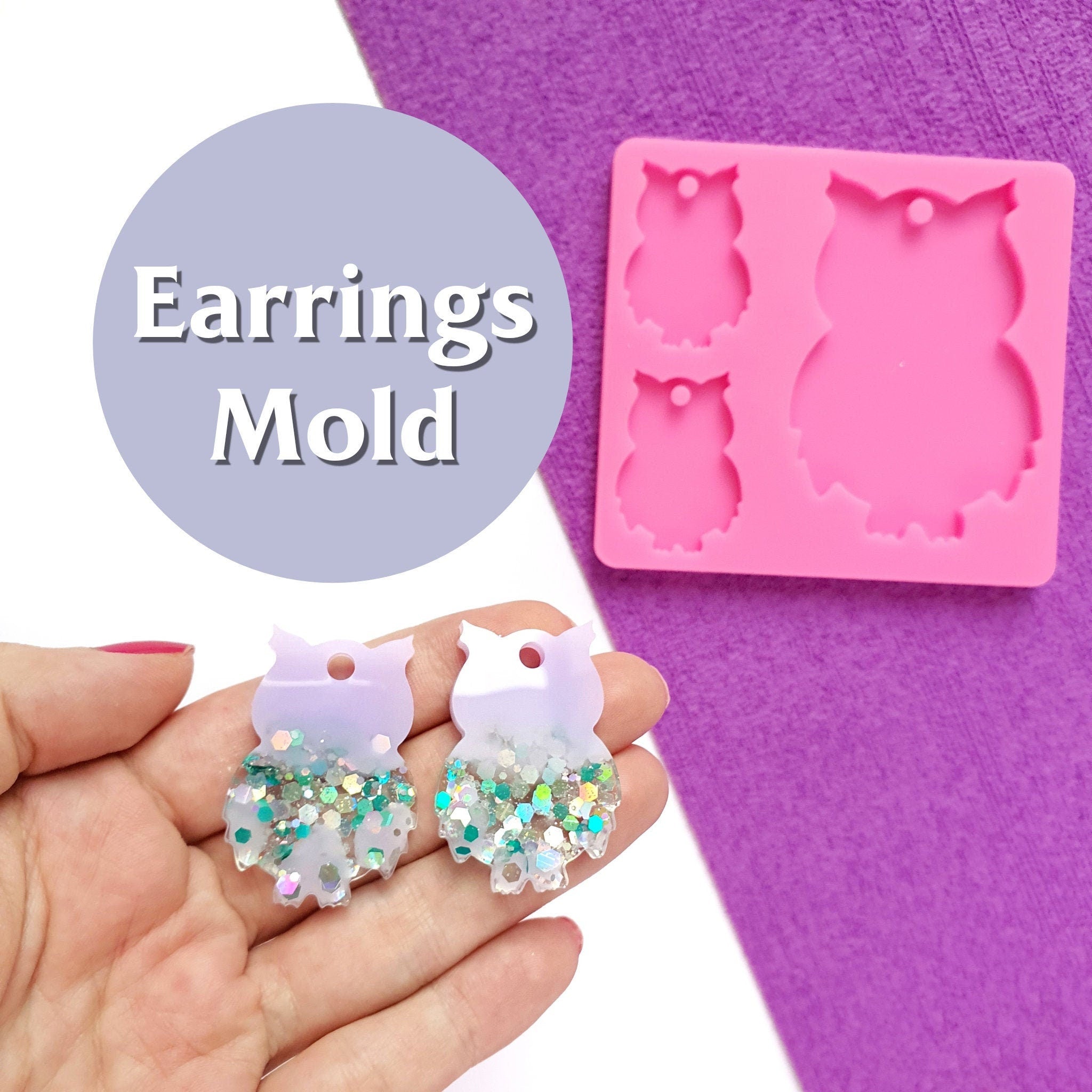 Resin Earring Mold, Jewelry Earring Silicone Molds For Epoxy Resin