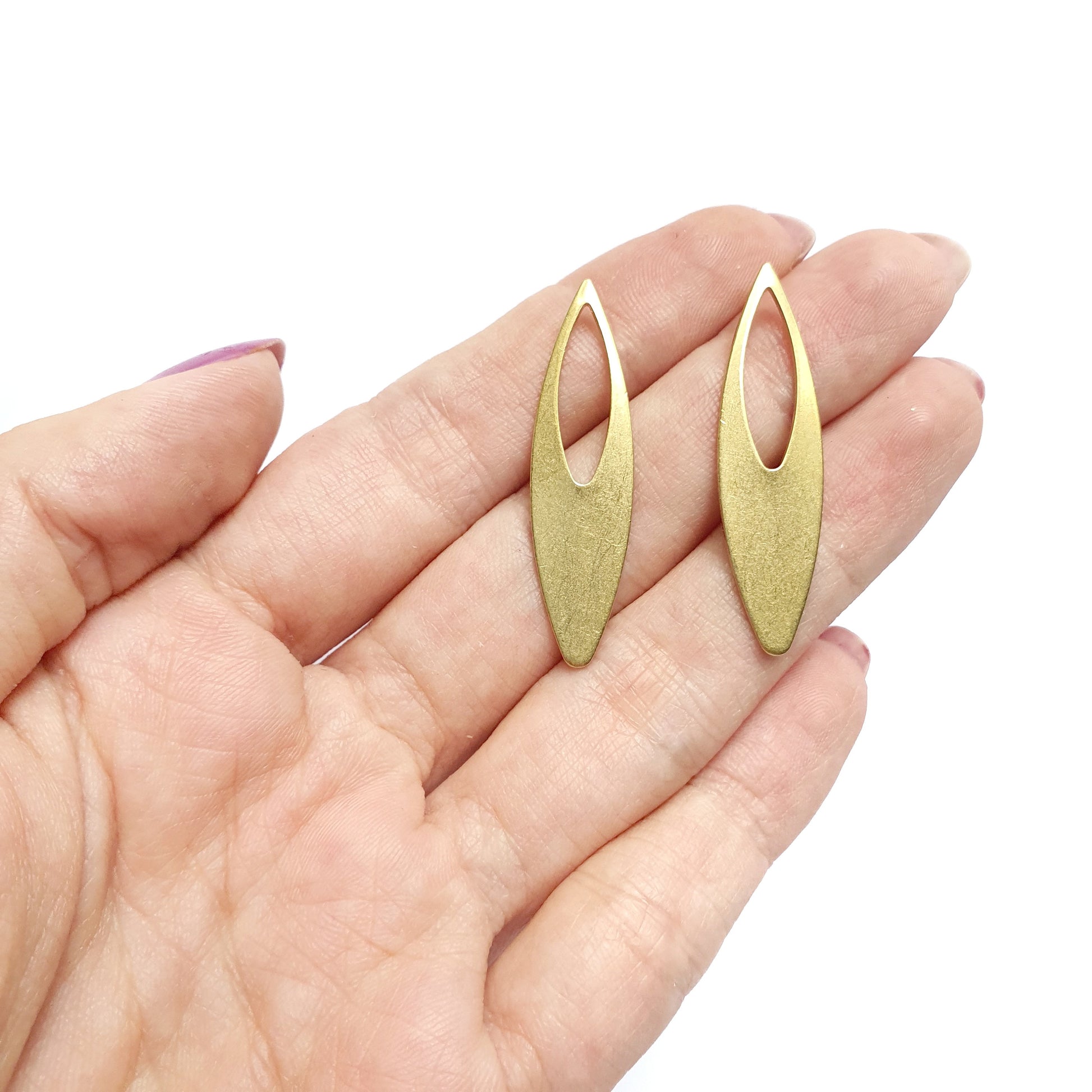 6 pcs Earrings components Earrings findings DIY jewelry Raw brass connectors Geometry shape charms